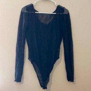 Mesh Black Leotard